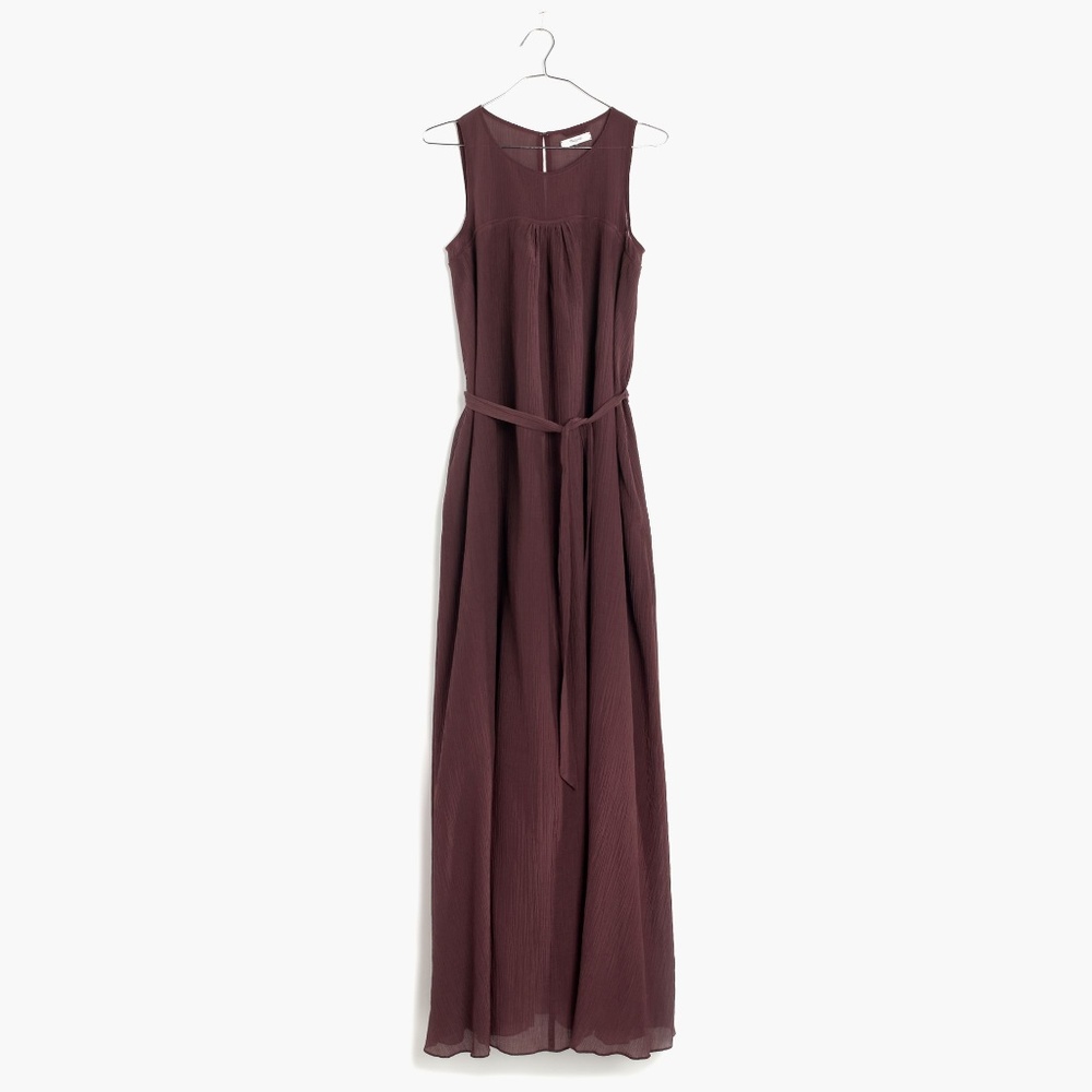 NWOT Madewell shirred silk-blend maxi dress - Picture 6 of 8